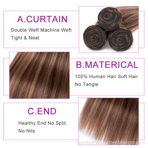 Grade 12A Donor Hair High Quality Raw Vietnam Remy Human Hair Super Double Drawn Ombre Straight Hair Extensions